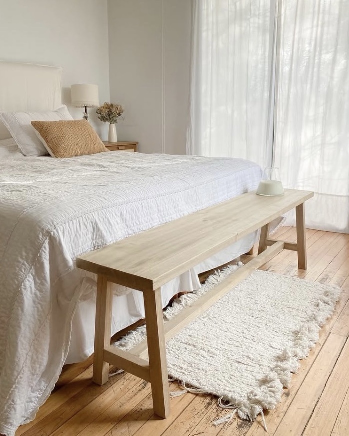 Banqueta natural 140cm