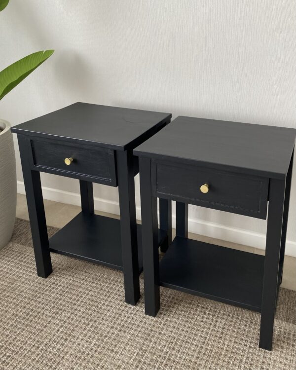 Par Veladores negros 65cm