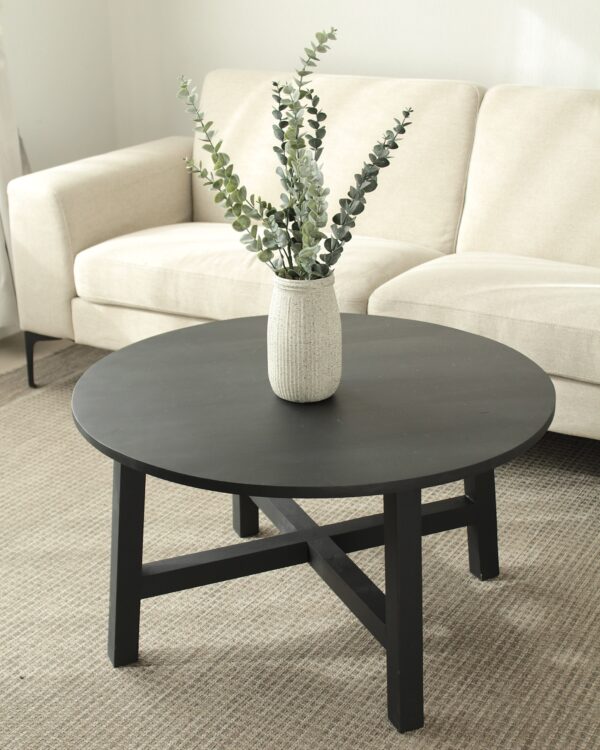 Mesa redonda negro 80cm
