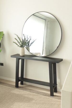 Arrimo caballete negro 120cm