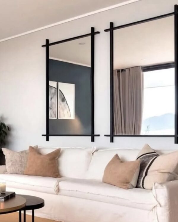 Set 2 espejos cruz 110x70cm