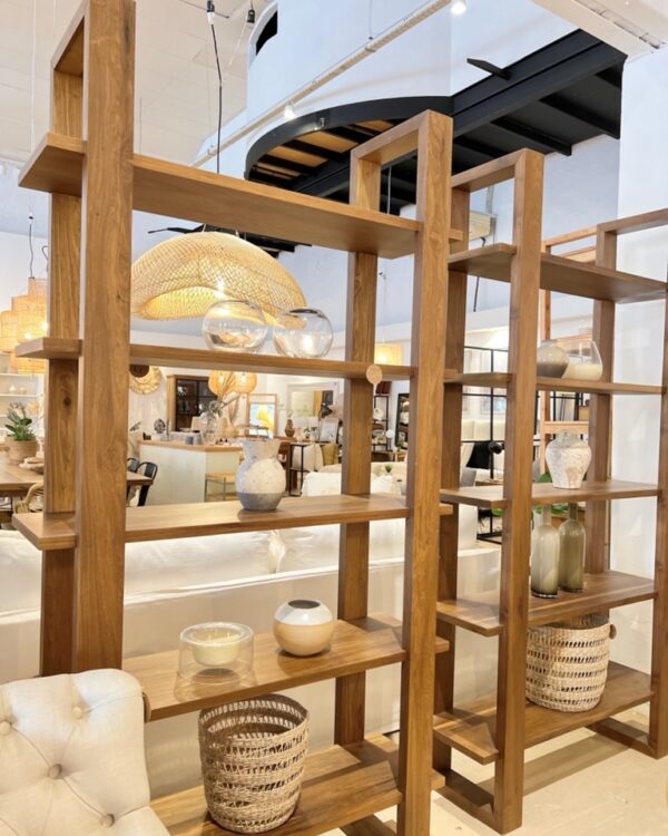 Estanteria nogal 200cm