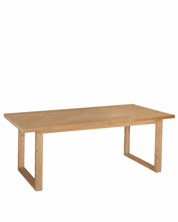 Mesa recta roble claro