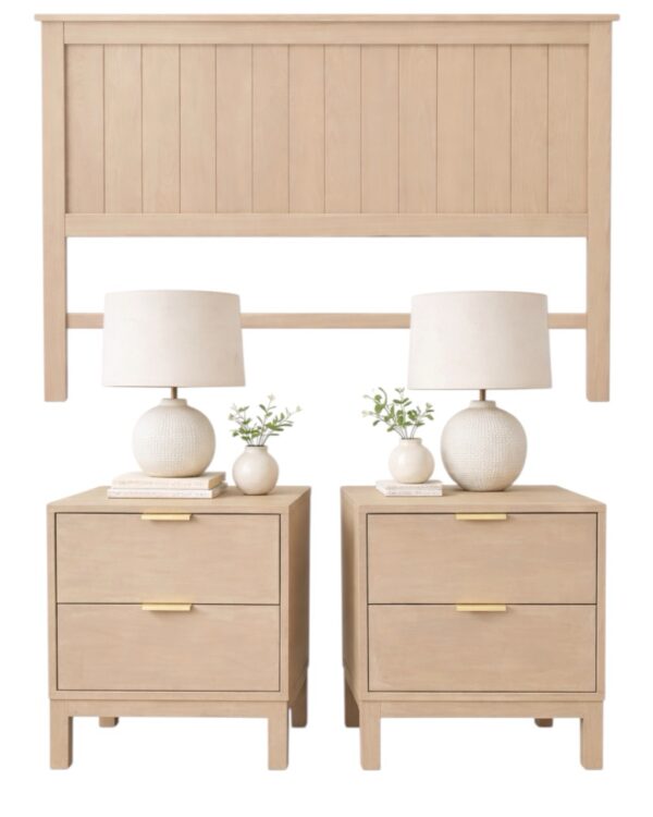 Pack dormitorio albayalde 2plz